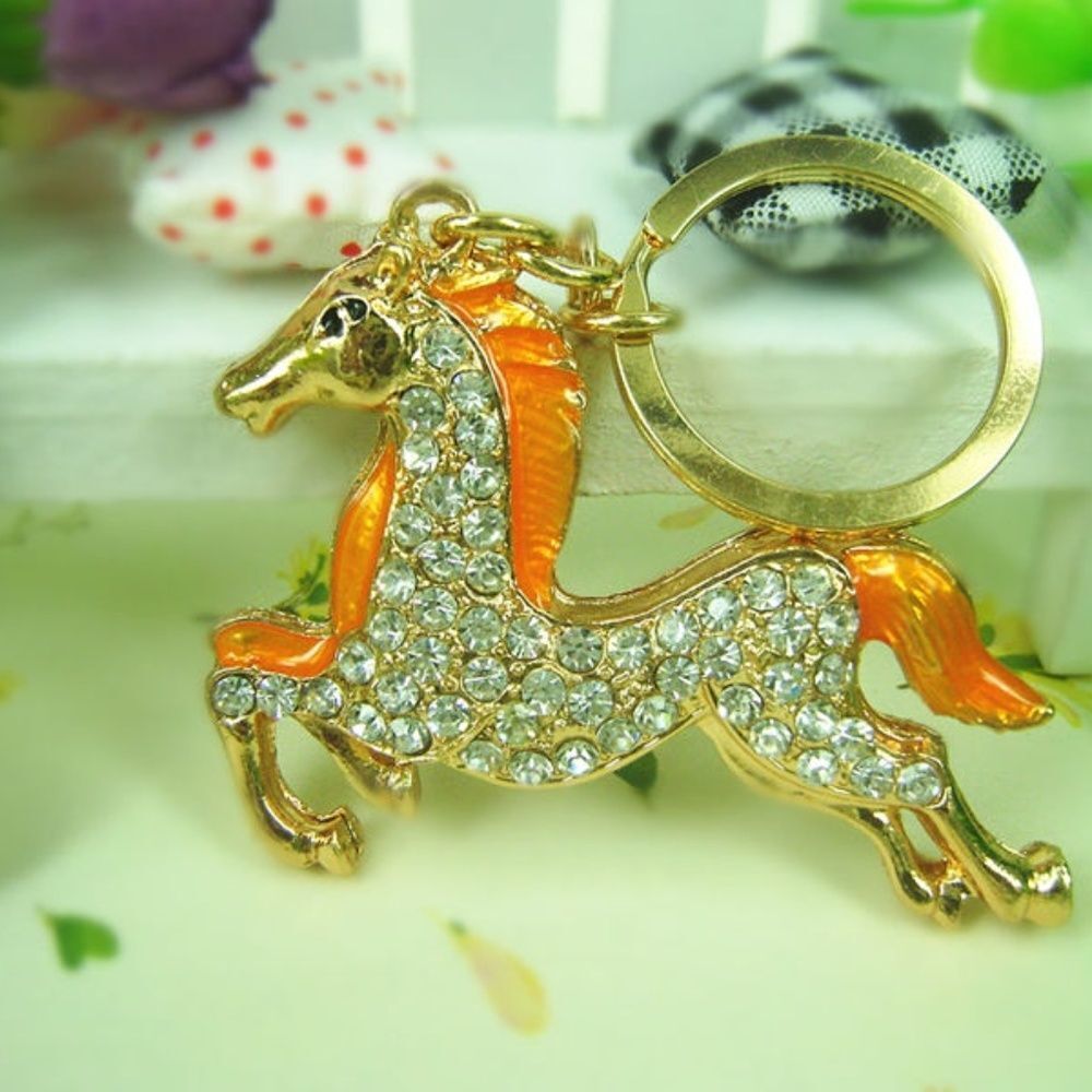 Horse Keyring Cute Rhinestone  4 for $20